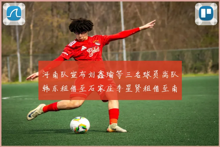 河南队宣布刘鑫瑜等三名球员离队韩东租借至石家庄李星贤租借至南通