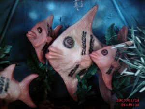 Akvaryum Balığı Heykeli