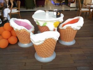 Dondurma Külahlı Masa Ve Sandalyeler