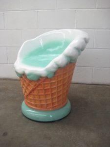 Dondurma Külahlı Sandalye Maketi