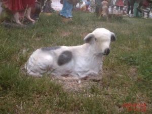 Yatan Mini Koyun Figürü
