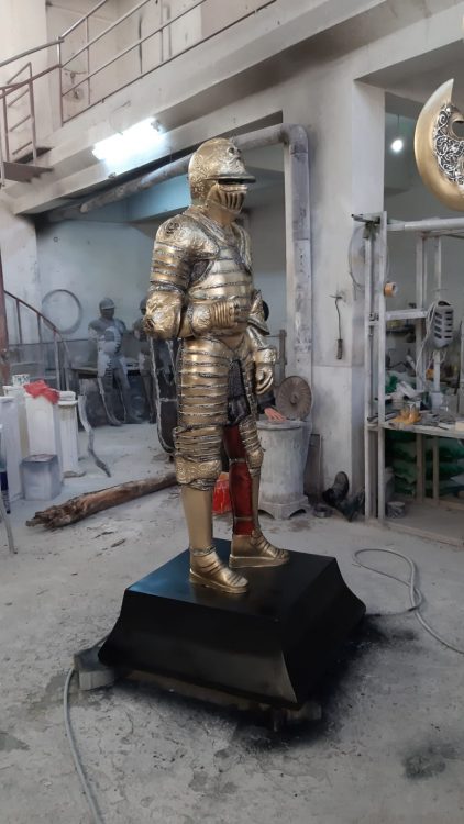metal şövalye Maketi